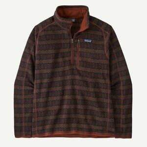 Patagonia Men's Better Sweater 1/4-Zip Fleece Color Woven Together: Dried Vanill